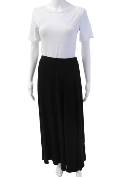 Wyeth By Todd Magill Womens Pull On A Line Maxi Skirt Black Cotton Size Small