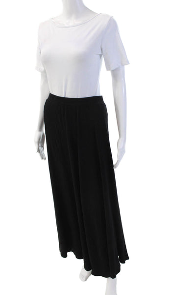 Wyeth By Todd Magill Womens Pull On A Line Maxi Skirt Black Cotton Size Small