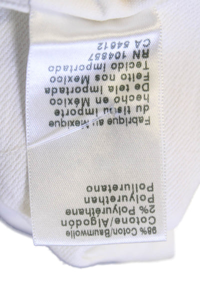 AG Adriano Goldschmied Womens Cotton The Isabel Skinny Jeans White Size 26