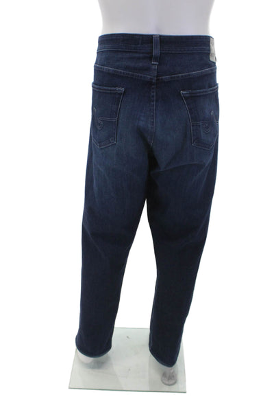 AG Men's Button Closure Five Pocket Dark Wash Straight Leg Denim Pants Size 40x3