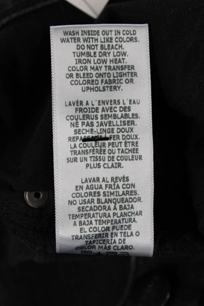 Frame Womens Zipper Fly High Rise Le Sylvie Slender Straight Jeans Gray Size 26
