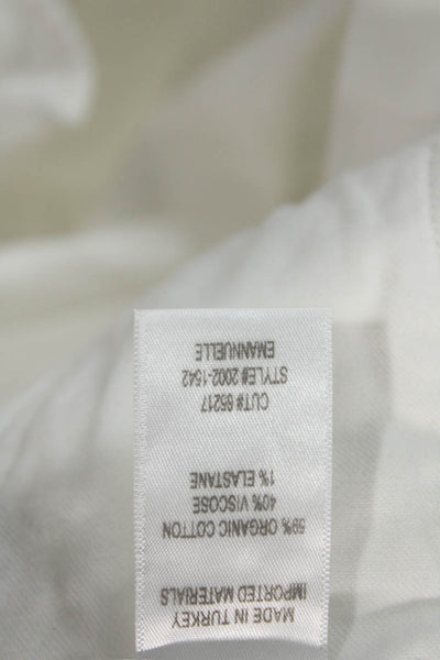 Citizens of Humanity Womens Cotton Blend Mid-Rise Flared Jeans White Size 32