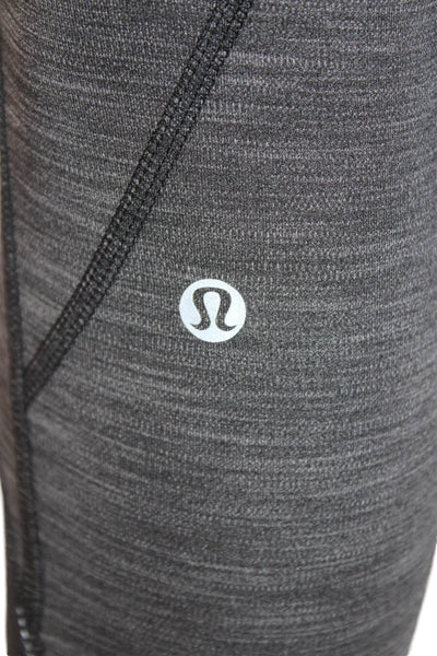 Lululemon Womens Activewear Stretch Mid-Rise Ankle Leggings Gray Size 4