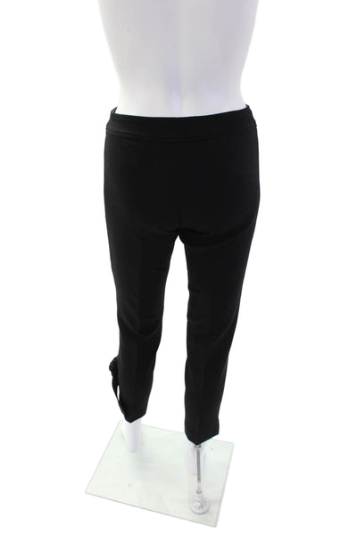 Antonio Berardi Womens Zip Button Lined Tapered Leg Dress Pants Black Size EUR 3