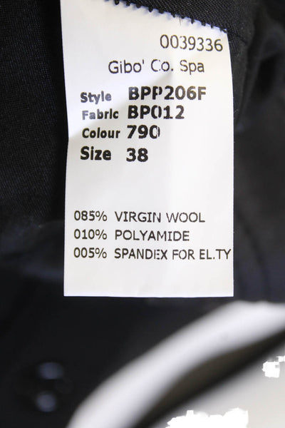 Antonio Berardi Womens Zip Button Lined Tapered Leg Dress Pants Black Size EUR 3