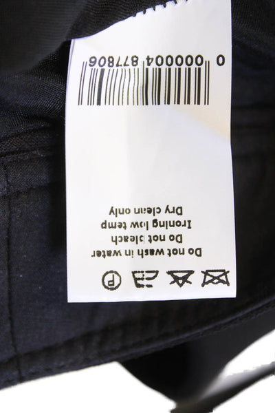 Antonio Berardi Womens Zip Button Lined Tapered Leg Dress Pants Black Size EUR 3