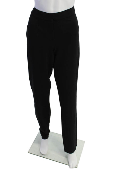 Sharis Place Womens High Rise Slim Leg Dress Pants Black Size EUR 50
