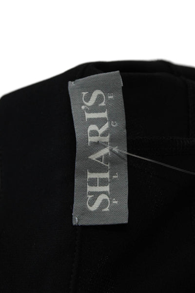 Sharis Place Womens High Rise Slim Leg Dress Pants Black Size EUR 50