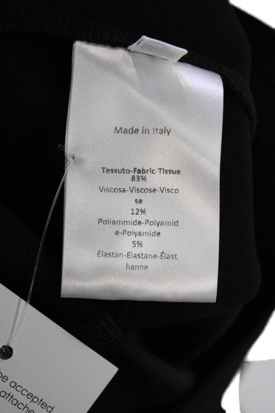 Sharis Place Womens High Rise Slim Leg Dress Pants Black Size EUR 50