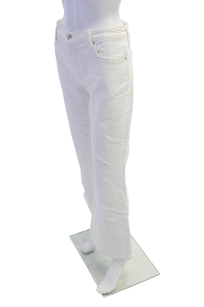 Citizens of Humanity Womens Mid Rise Slim Boot Cut Emannuelle Jeans White Size 3
