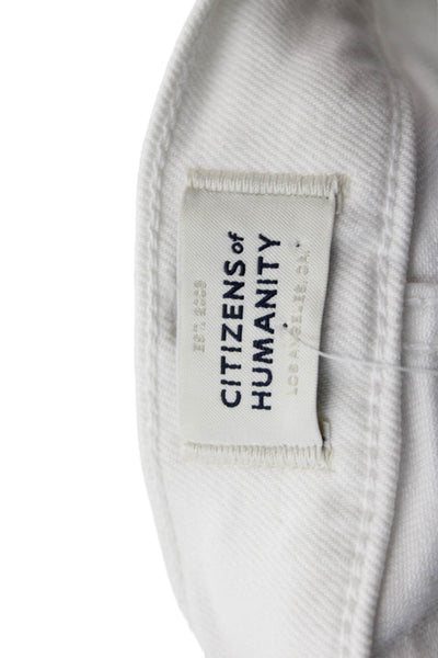 Citizens of Humanity Womens Mid Rise Slim Boot Cut Emannuelle Jeans White Size 3