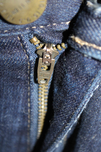 Current/Elliott Womens Cotton Distressed Detail Mid Rise Jeans Blue Size 26