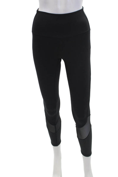 Lululemon Womens Activewear Stretch Mid-Rise Ankle Leggigns Black Size 4