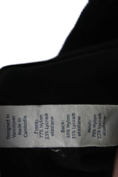 Lululemon Womens Geometric Print Pull-On Mid-Rise Ankle Leggings Black Size 2