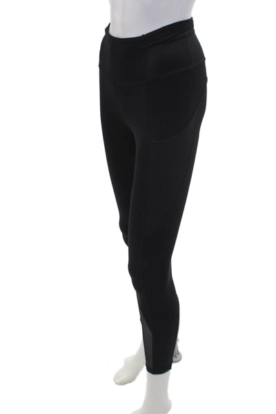 Lululemon Womens Camouflage Mesh Pull-On Cropped Leggings Black Size 2