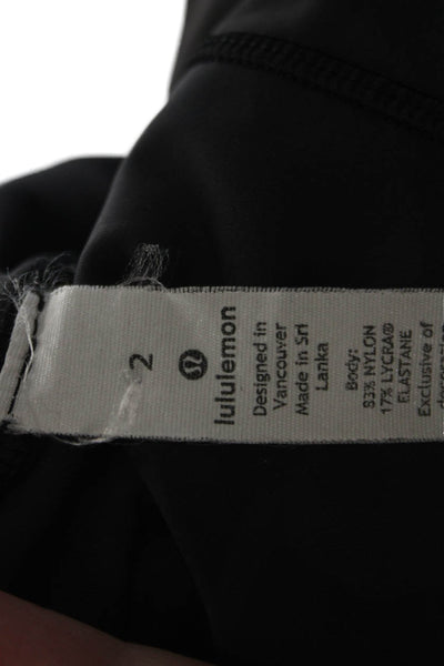 Lululemon Womens Camouflage Stretch Mid-Rise Ankle Leggings Gray Size 2