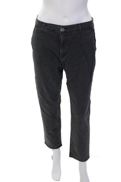 AG Adriano Goldschmied Women High Rise Caden Tailored Trouser Pants Gray Size 27