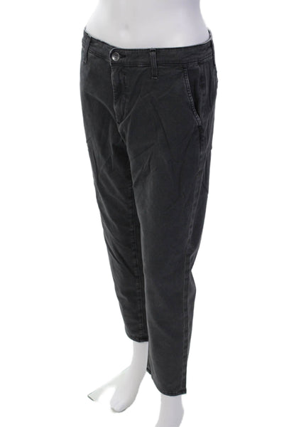 AG Adriano Goldschmied Women High Rise Caden Tailored Trouser Pants Gray Size 27