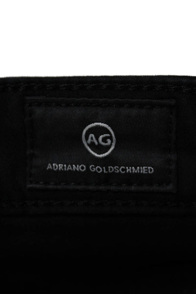 AG Adriano Goldschmied Womens Mid Rise Prima Cigarette Jeans Black Size 28