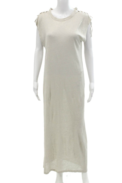 IRO Womens Cotton Round Neck Sleeveless Pullover Casual Dress Nude Size XS
