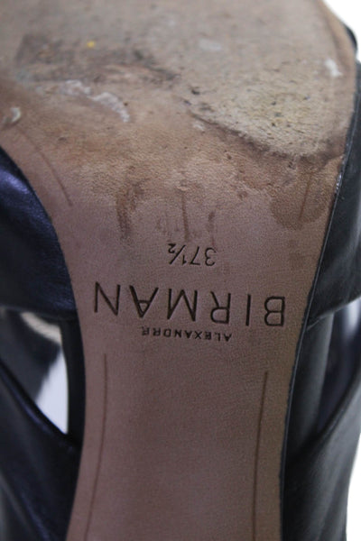 Alexandre Birman Womens Textured Open Toe Knot Front Heels Black Size EUR 37.5