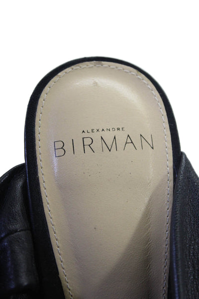 Alexandre Birman Womens Textured Open Toe Knot Front Heels Black Size EUR 37.5