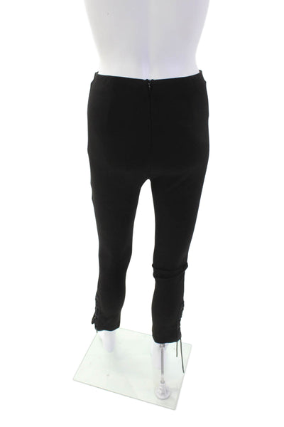 Rag & Bone Womens High Waisted Laced Ankle Skinny Leg Pants Black Size 00