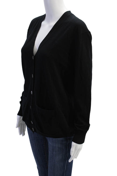J Crew Women's Long Sleeves Button Down Cardigan Sweater Black Size S