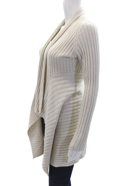 Autumn Cashmere Womens Cashmere Blend Open Front Cardigan Sweater Gray Size XS