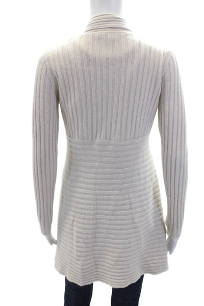 Autumn Cashmere Womens Cashmere Blend Open Front Cardigan Sweater Gray Size XS