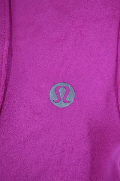 Lululemon Womens Scoop Neck Sleeveless Fitted Lined Tank Top Pink Size S