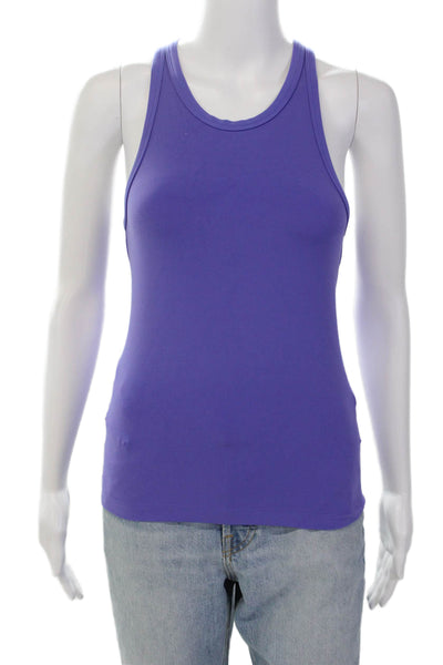 Lululemon Womens Scoop Neck Sleeveless Fitted Lined Tank Top Purple Size S