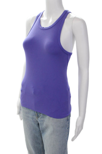 Lululemon Womens Scoop Neck Sleeveless Fitted Lined Tank Top Purple Size S