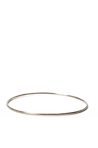 Ann Demeulemeester Womens Sterling Silver Thin Bangle Bracelet 3.8g