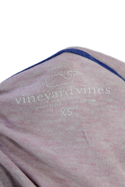 Vineyard Vines Women's Round Neck Long Sleeves Graphic T-Shirt Purple Size XS