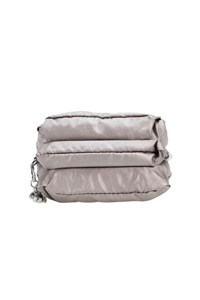 Kipling Womens Creativity Zip Monkey Keychain Pouch Handbag Beige Size Small