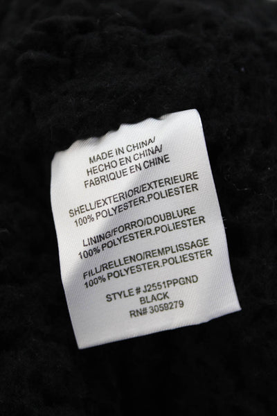 Thread & Supply Womens Quilted Long Sleeve Bomber Jacket Black Size XS
