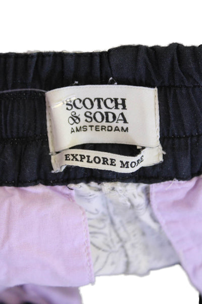 Scotch & Soda Womens Floral Stretch Wide-Leg Casual Pants White Size S