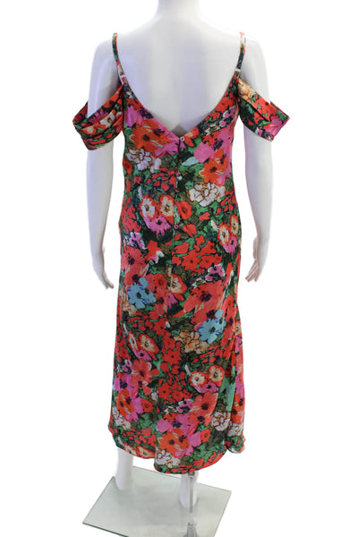 Hope & Ivy Womens Floral Print Sleeveless Midi Dress Multicolor Size 10