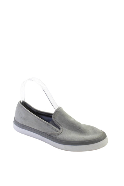 Sperry Womens Suede Casual Slip On Flat Shoes Gray Size 7.5