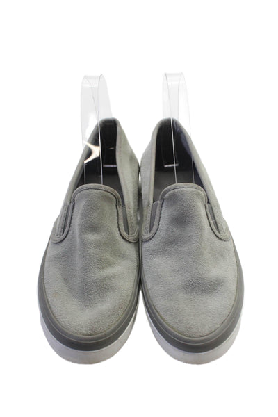 Sperry Womens Suede Casual Slip On Flat Shoes Gray Size 7.5