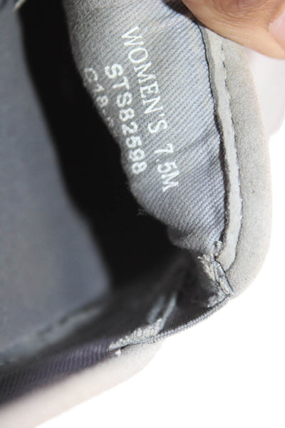 Sperry Womens Suede Casual Slip On Flat Shoes Gray Size 7.5