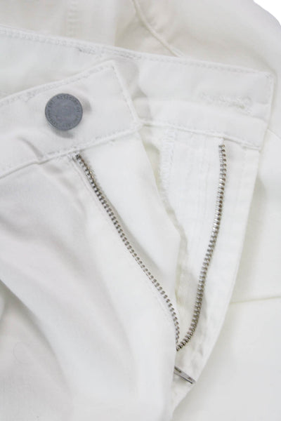 Articles of Society Womens Cotton Zippered Mid-Rise Jeans White Size 32