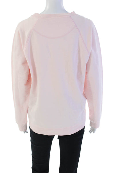 J Crew x Prinkshop Womens Long Sleeve Graphic Crewneck Pink Size XL