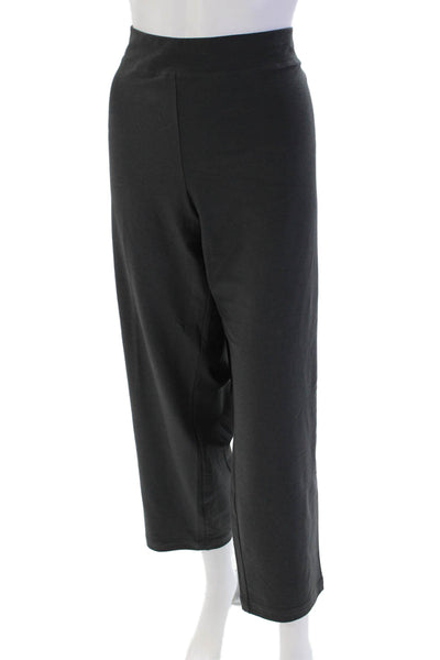 Eileen Fisher Women's Pull-On Flat Front Straight Leg Casual Pants Gray Size 3X