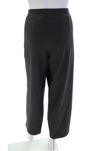 Eileen Fisher Women's Pull-On Flat Front Straight Leg Casual Pants Gray Size 3X