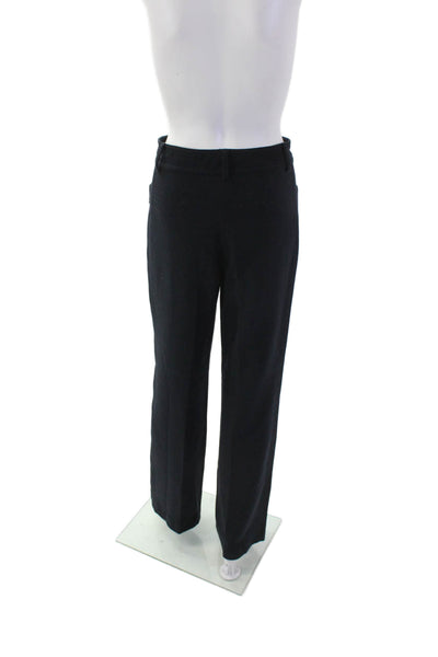 Nathaliedumeix Womens Zippered High-Waisted Straight Pants Blue Size 36