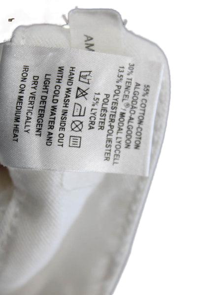 DL1961 Womens Florence Mid Rise Skinny Jeans White Size 28