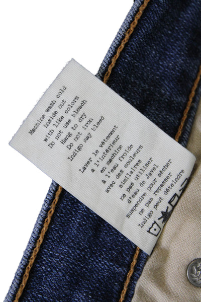 Rag & Bone Women's Midrise Distress Medium Wash Skinny Denim Pants Size 26