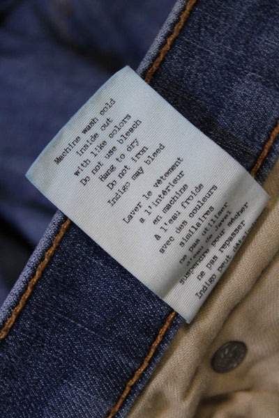 Rag & Bone Women's Distress Midrise Medium Wash Skinny Jeans Pants Size 26